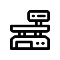 weigh scale line icon. Clean and minimalist icon for websites and mobile apps. vector