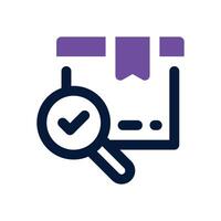 product analysis dual tone icon. Sleek and modern icon for websites and mobile apps. vector
