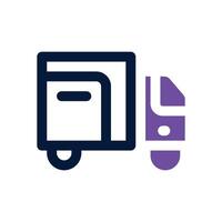 truck delivery dual tone icon. Sleek and modern icon for websites and mobile apps. vector
