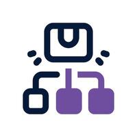 product management dual tone icon. Sleek and modern icon for websites and mobile apps. vector
