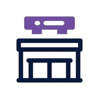 supermarket dual tone icon. Sleek and modern icon for websites and mobile apps. vector