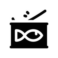 canned food glyph icon. Strong and solid icon for websites and mobile apps. vector