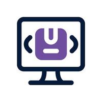 digital product dual tone icon. Sleek and modern icon for websites and mobile apps. vector