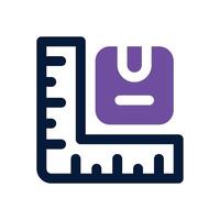 size product dual tone icon. Sleek and modern icon for websites and mobile apps. vector