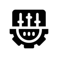 adjustment glyph icon. Strong and solid icon for websites and mobile apps. vector