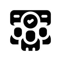 talk glyph icon. Strong and solid icon for websites and mobile apps. vector