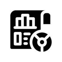 report business glyph icon. Strong and solid icon for websites and mobile apps. vector