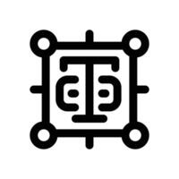 typhografy line icon. Clean and minimalist icon for websites and mobile apps. vector