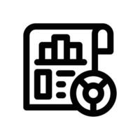 report business line icon. Clean and minimalist icon for websites and mobile apps. vector