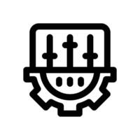 adjustment line icon. Clean and minimalist icon for websites and mobile apps. vector