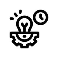 productivity line icon. Clean and minimalist icon for websites and mobile apps. vector