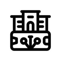 digital business line icon. Clean and minimalist icon for websites and mobile apps. vector