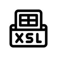 excel line icon. Clean and minimalist icon for websites and mobile apps. vector