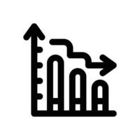 increase line icon. Clean and minimalist icon for websites and mobile apps. vector