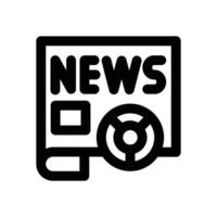 news report line icon. Clean and minimalist icon for websites and mobile apps. vector