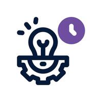 productivity dual tone icon. Sleek and modern icon for websites and mobile apps. vector