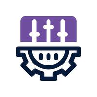 adjustment dual tone icon. Sleek and modern icon for websites and mobile apps. vector