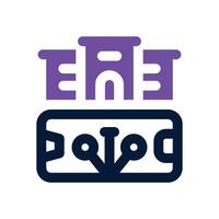 digital business dual tone icon. Sleek and modern icon for websites and mobile apps. vector