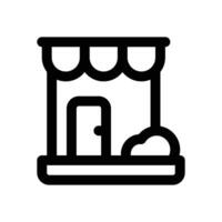 shop line icon. Clean and minimalist icon for websites and mobile apps. vector