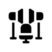 casting glyph icon. Strong and solid icon for websites and mobile apps. vector
