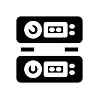 amplifier glyph icon. Strong and solid icon for websites and mobile apps. vector