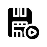 save glyph icon. Strong and solid icon for websites and mobile apps. vector