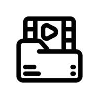 footage line icon. Clean and minimalist icon for websites and mobile apps. vector