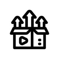 production line icon. Clean and minimalist icon for websites and mobile apps. vector