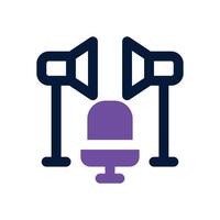 casting dual tone icon. Sleek and modern icon for websites and mobile apps. vector