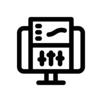 sound editing line icon. Clean and minimalist icon for websites and mobile apps. vector