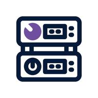amplifier dual tone icon. Sleek and modern icon for websites and mobile apps. vector