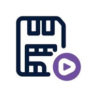 save dual tone icon. Sleek and modern icon for websites and mobile apps. vector