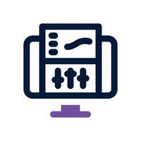 sound editing dual tone icon. Sleek and modern icon for websites and mobile apps. vector