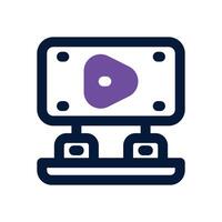 post production dual tone icon. Sleek and modern icon for websites and mobile apps. vector