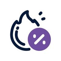 hot dale dual tone icon. Sleek and modern icon for websites and mobile apps. vector