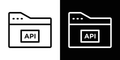 API icons vectors set in stroke line style.. EPS10
