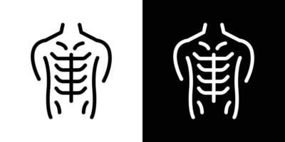 Abs icons vectors set in stroke line style.. EPS10