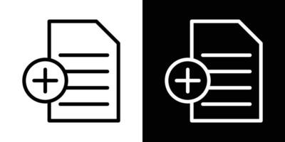 Add document icons vectors set in stroke line style.. EPS10