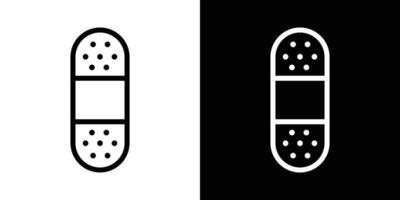 Band aid icons vectors set in stroke line style.. EPS10