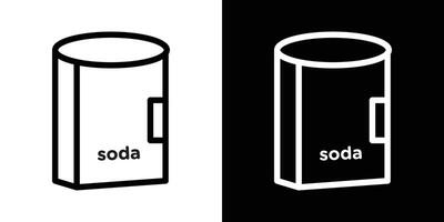 Baking soda icons vectors set in stroke line style.. EPS10