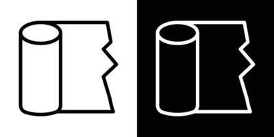 Bandage roll icons vectors set in stroke line style.. EPS10