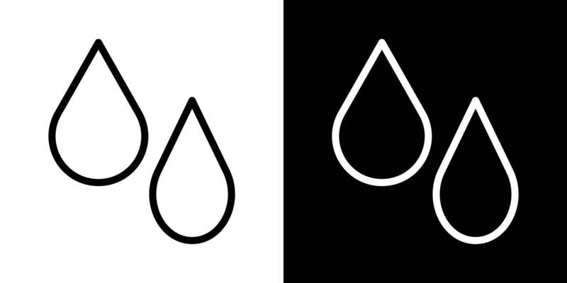 Blood drops icons vectors set in stroke line style.. EPS10