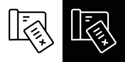 Bounced check icons vectors set in stroke line style.. EPS10