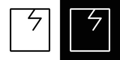 Broken window icons vectors set in stroke line style.. EPS10