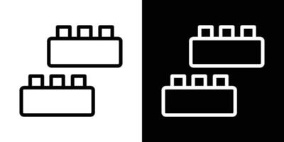 Building toy icons vectors set in stroke line style.. EPS10