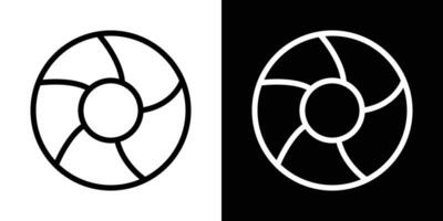 Camera shutter icons vectors set in stroke line style.. EPS10