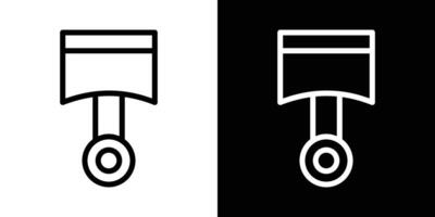 Car Piston icons vectors set in stroke line style.. EPS10
