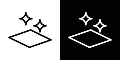 Clean floor surface icons vectors set in stroke line style.. EPS10