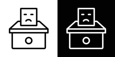 Complaint box icons vectors set in stroke line style.. EPS10
