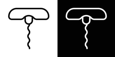 Corkscrew icons vectors set in stroke line style.. EPS10